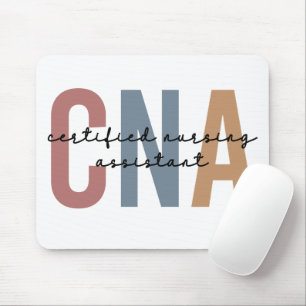 CNA Retro Certified Nursing Assistant Gifts Mouse Mat
