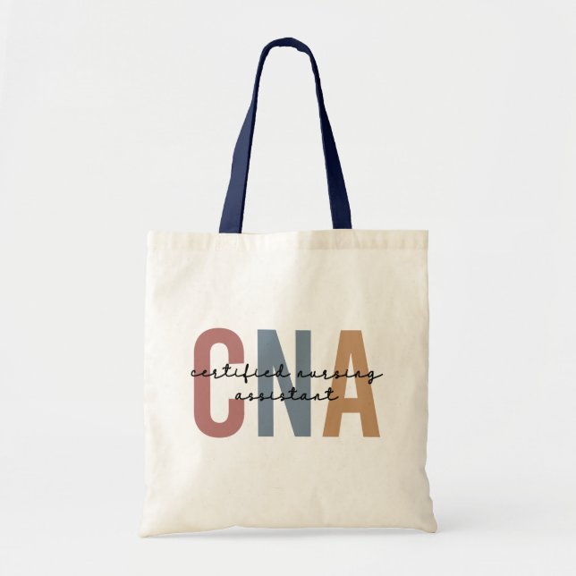CNA Retro Certified Nursing Assistant Gifts Tote Bag (Front)
