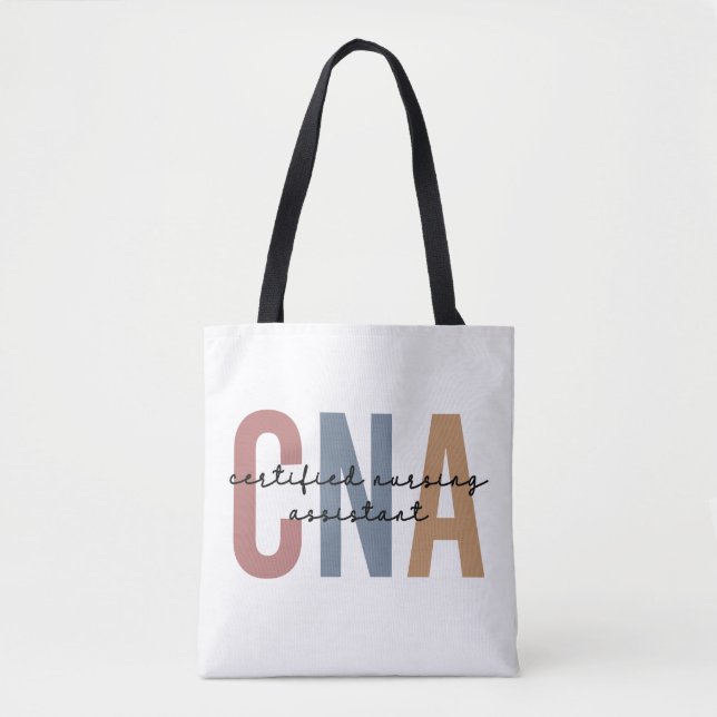 CNA Retro Certified Nursing Assistant Gifts Tote Bag (Front)