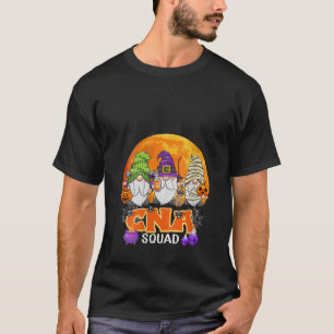 CNA Squad Halloween Nursing Assistant Gnome Matchi T-Shirt