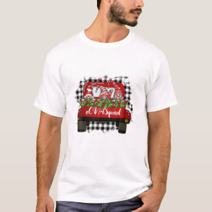 CNA Squad Nurse Funny Gnome Vintage Truck Christma T-Shirt