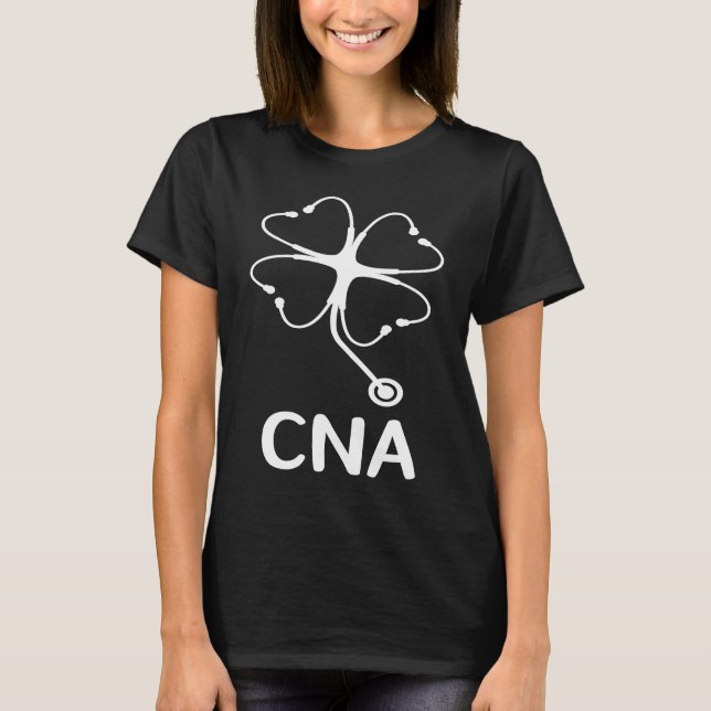 CNA St Patrick's Day Certified Nursing Assistant S T-Shirt (Front)
