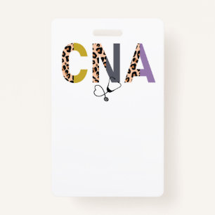 CNA work badge ID Badge