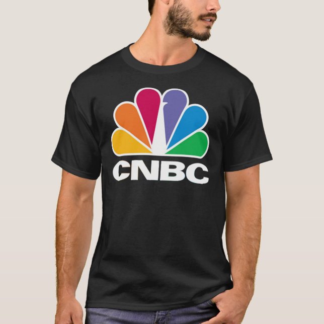 CNBC Logo - White Essential  T-Shirt (Front)