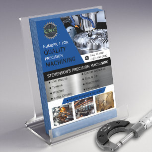 CNC Machining Company Blue Flyer