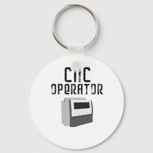 CNC Operator Machinist Key Ring