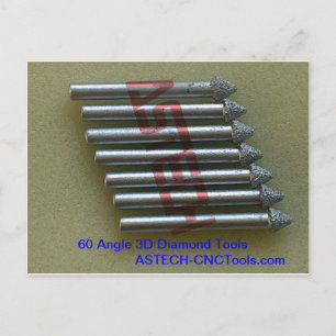 CNC Router Bits for Beautiful 3D Stone Carving Postcard