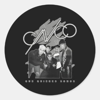 Cnco Official Black White Album Photo Classic Round Sticker