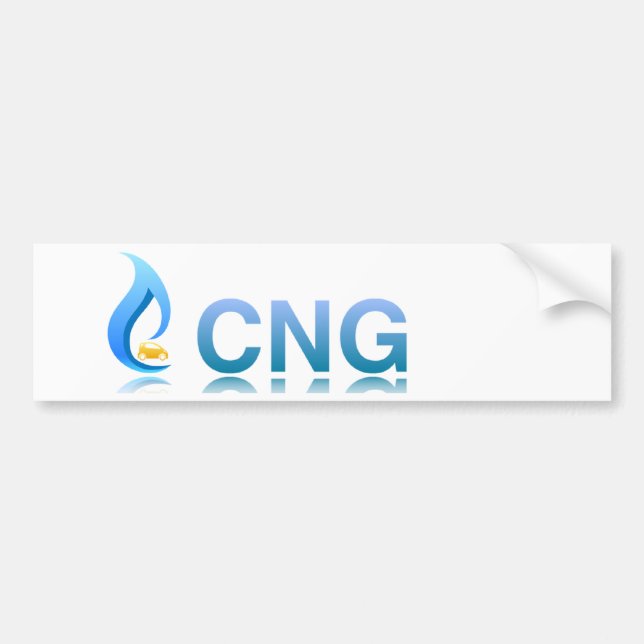 CNG Compressed Natural Gas Vehicle Sticker (Front)