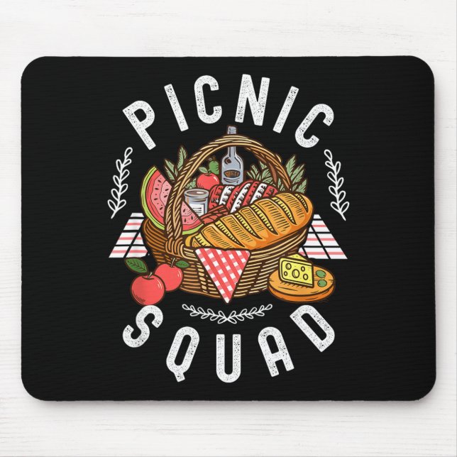 Cnic Squad Funny Family Reunion Friends Cnicking Q Mouse Mat (Front)