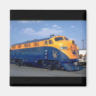 CNJ EMD F-3A #56. (train;sky_Trains Magnet