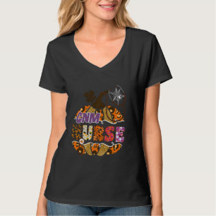 CNM Halloween Pumpkin Leopard Certified Nursing As T-Shirt