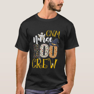 CNM Nurse Boo Crew Halloween Costume Boo Ghost Spi T-Shirt