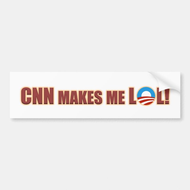 CNN makes me LOL! Bumper Sticker (Front)