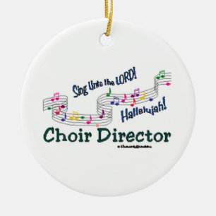Cnotes Church Choir Director Ceramic Tree Decoration