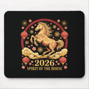 Cny 2026 Spirit Of The Horse Lady Fortune Cowgirl  Mouse Mat