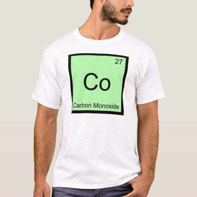 Co - Carbon Monoxide Chemistry Element Symbol Tee (Front)