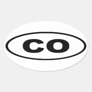 CO Colorado Oval Sticker