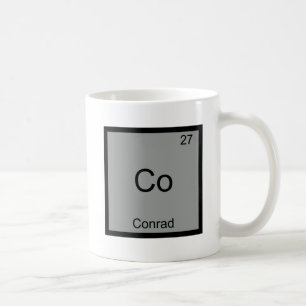 Co - Conrad Funny Chemistry Element Symbol T-Shirt Coffee Mug