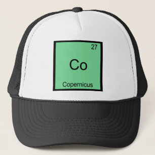 Co - Copernicus Funny Chemistry Element Symbol Tee Trucker Hat