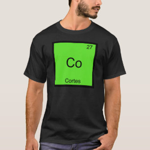 Co - Cortes Funny Chemistry Element Symbol T-Shirt