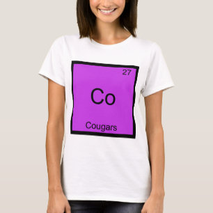 Co - Cougars Funny Element Chemistry Symbol Tee