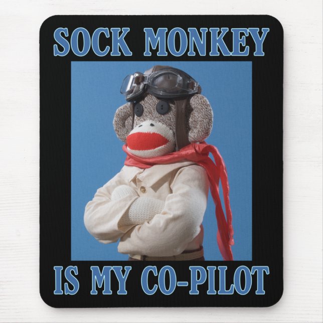 Co-Pilot Monkey Mousepad (Front)