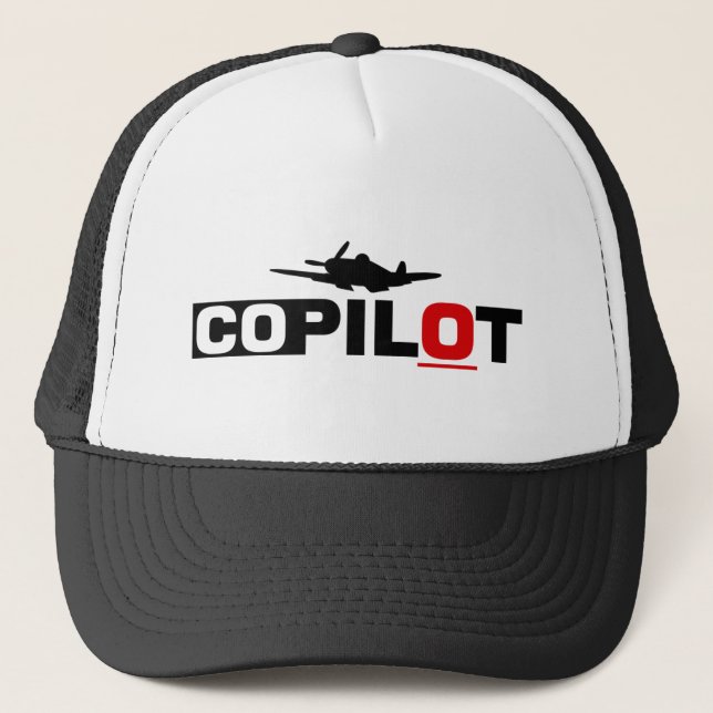 Co-Pilot: Overnight Flight Trucker Hat (Front)