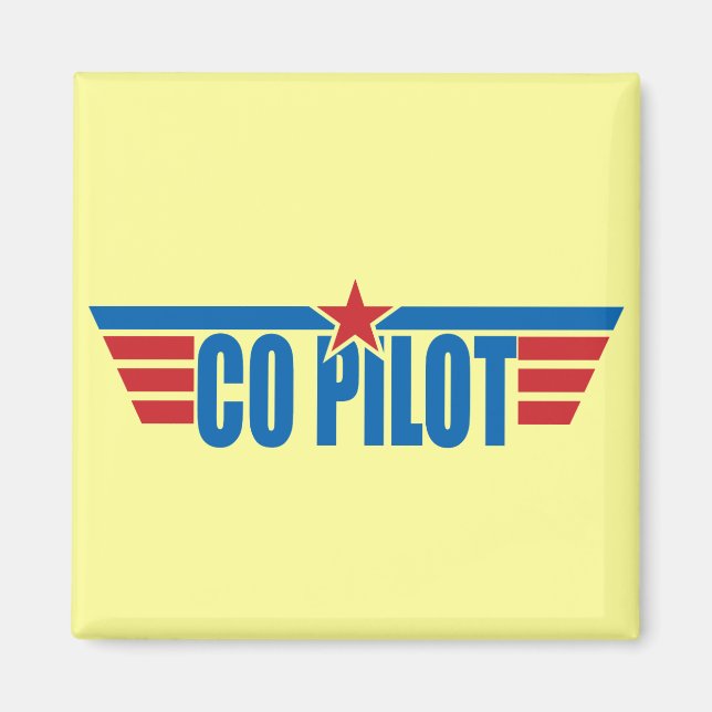 Co-Pilot Wings Badge - Aviation Magnet (Front)