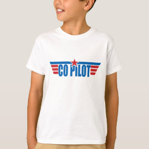 Co-Pilot Wings Badge - Aviation T-Shirt