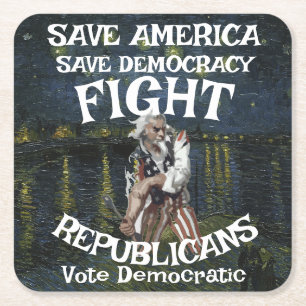 CO  SQUARE PAPER COASTER