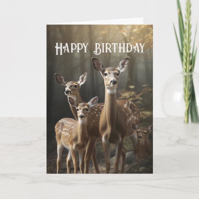 Co-worker Dear to Us Group Fun Deer Animal  Card (Front)