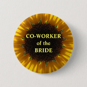 Co Worker Of The Bride 6 Cm Round Badge