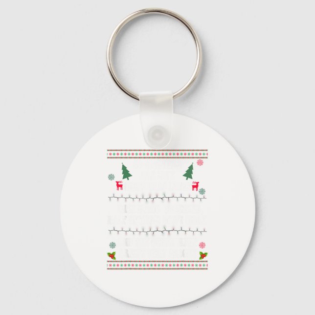 Co-workers Are Like Christmas Lights They Hang Tog Key Ring (Front)