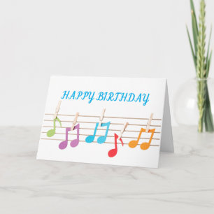 **CO-WORKER'S** MUSICAL NOTES BIRTHDAY WISHES