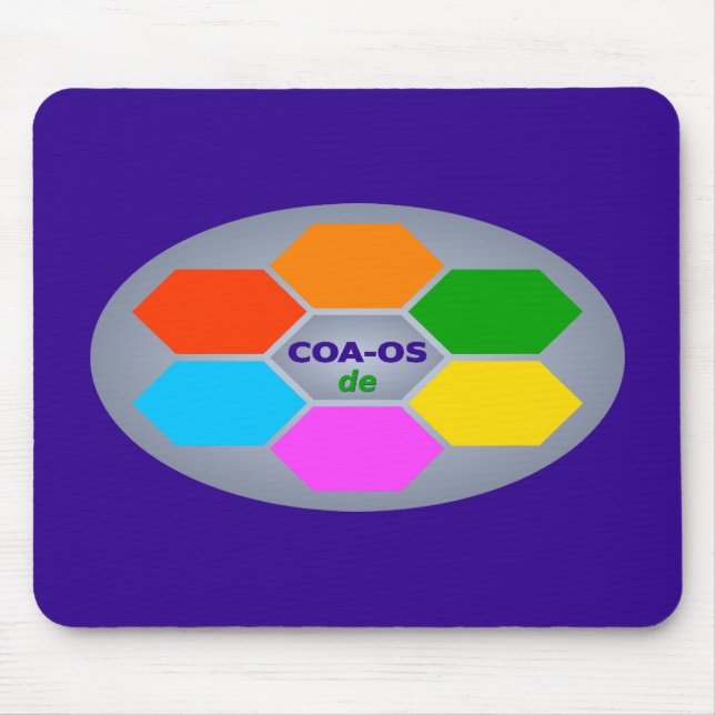 COA-OSde desktop ergonomic Mouse Mat (Front)