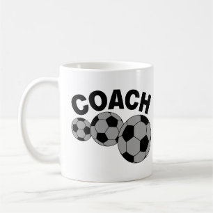 Coach 3 Soccer Balls Coffee Mug