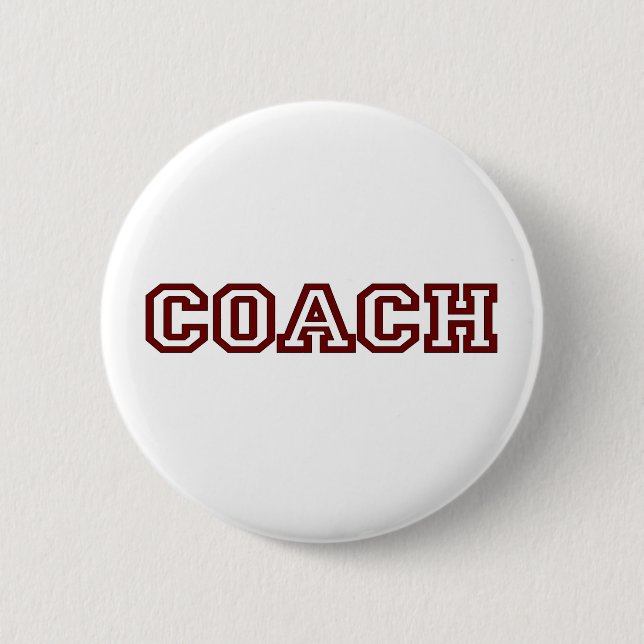 Coach 6 Cm Round Badge (Front)
