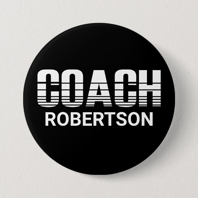 Coach  7.5 cm round badge (Front)