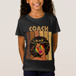 Coach Afro African American Women Black History Mo T-Shirt