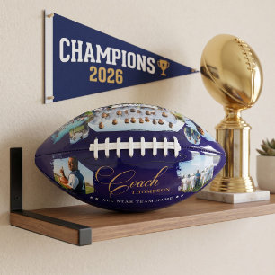 Coach Appreciation Collage Football Team Photo American Football