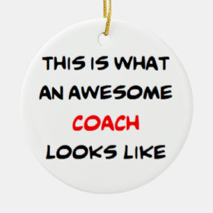 coach, awesome ceramic tree decoration