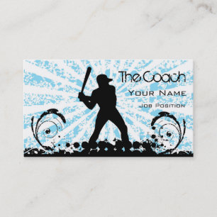 Coach Baseball Business card