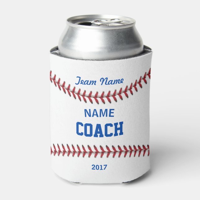 Coach Baseball Sport Can Cooler (Can Front)
