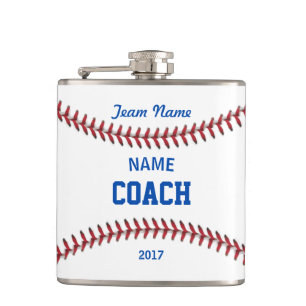 Coach Baseball Sport Hip Flask