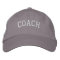 Coach Basic Adjustable Embroidered  Cap Black