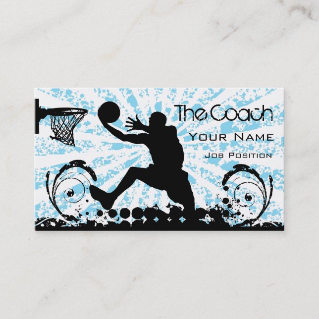 Coach Basketball Business card (Front)