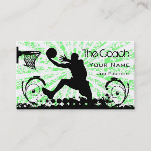 Coach Basketball Business card