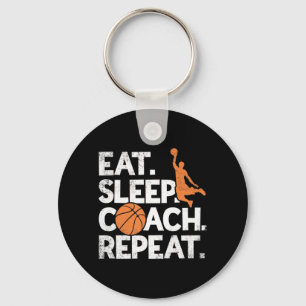 Coach Basketball  Repeat Assistant  Eat Sleep  Key Ring