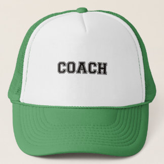 Coach Black Font Trucker Hat